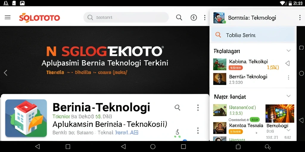 Antarmuka pengguna SOLOTOTO yang modern dan fungsional.
