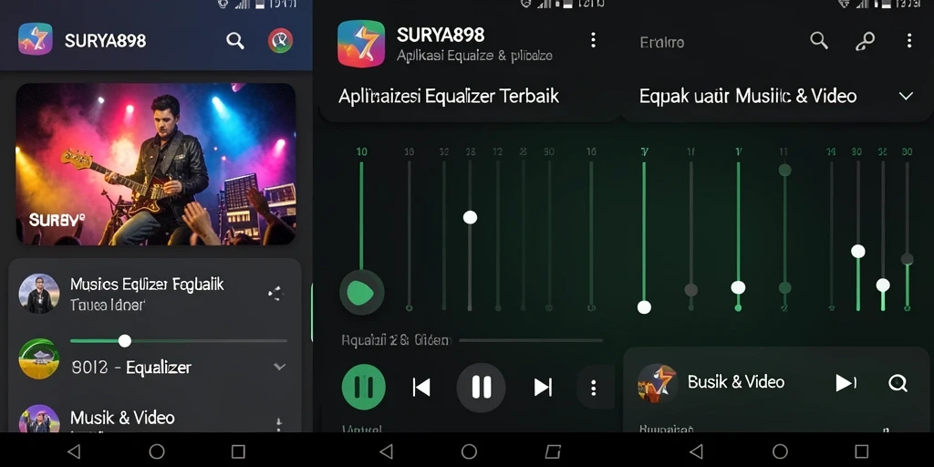 Tampilan antarmuka dan fungsi Equalizer SURYA898 yang menarik.